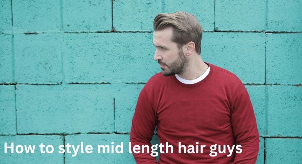 how to style mid length hair guys naturally without product wavy hair men