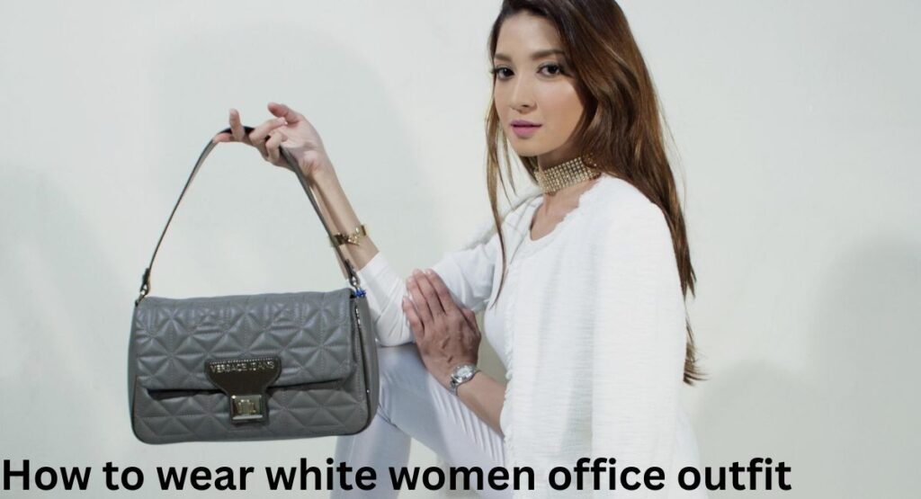 how to wear white women office outfit summer light breathable workwear women