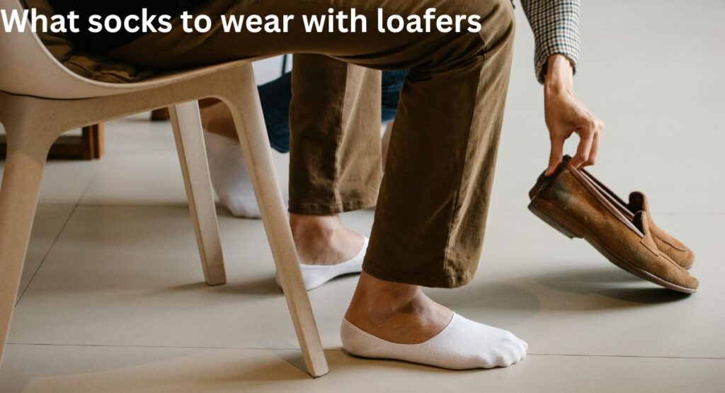 what socks to wear with loafers men business casual outfit