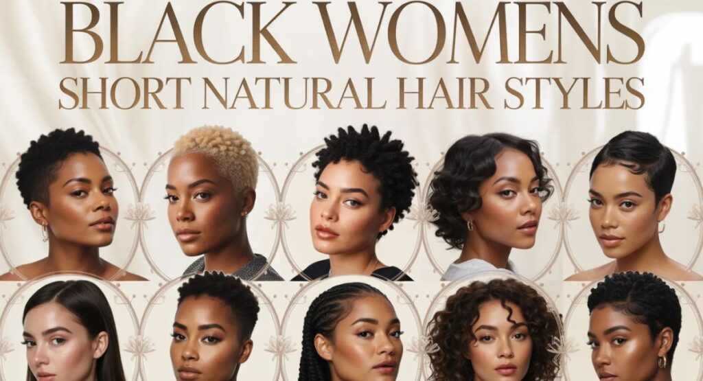 low maintenance short natural hairstyles for black females