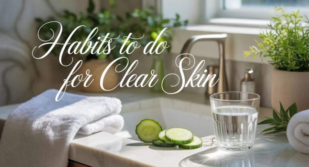 healthy lifestyle habits to do for clean skin