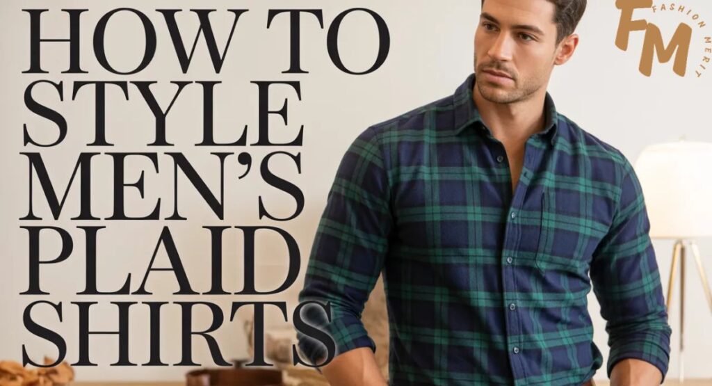 How to Style Men’s Plaid Shirts with jeans and layered streetwear fashion