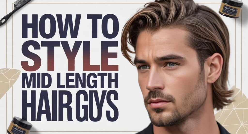 How to style mid length hair guys modern hairstyle textured medium hair men