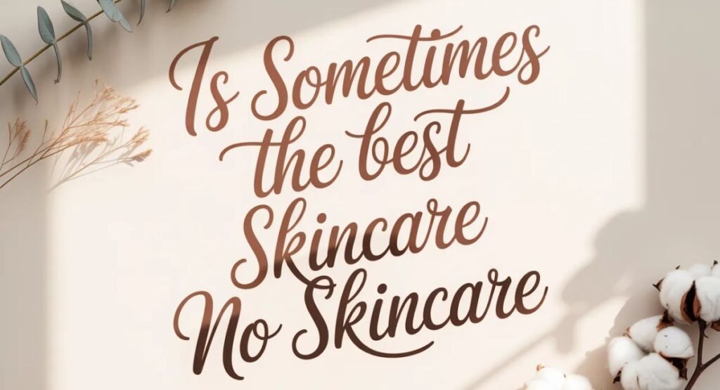 Close-up of acne-prone skin showing effects of simplified skincare and barrier repair routine.