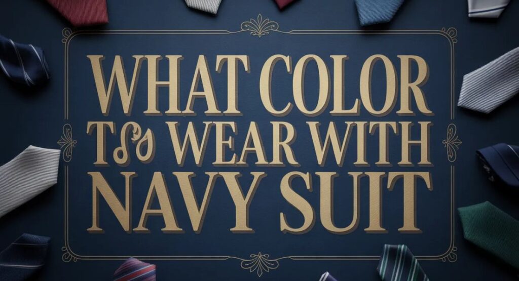 Navy blue suit shirt and tie combinations with silver tie for formal events