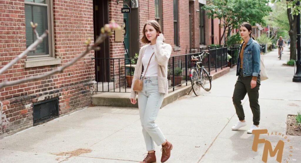 What to wear in 50 degree weather using smart layering and a structured blazer